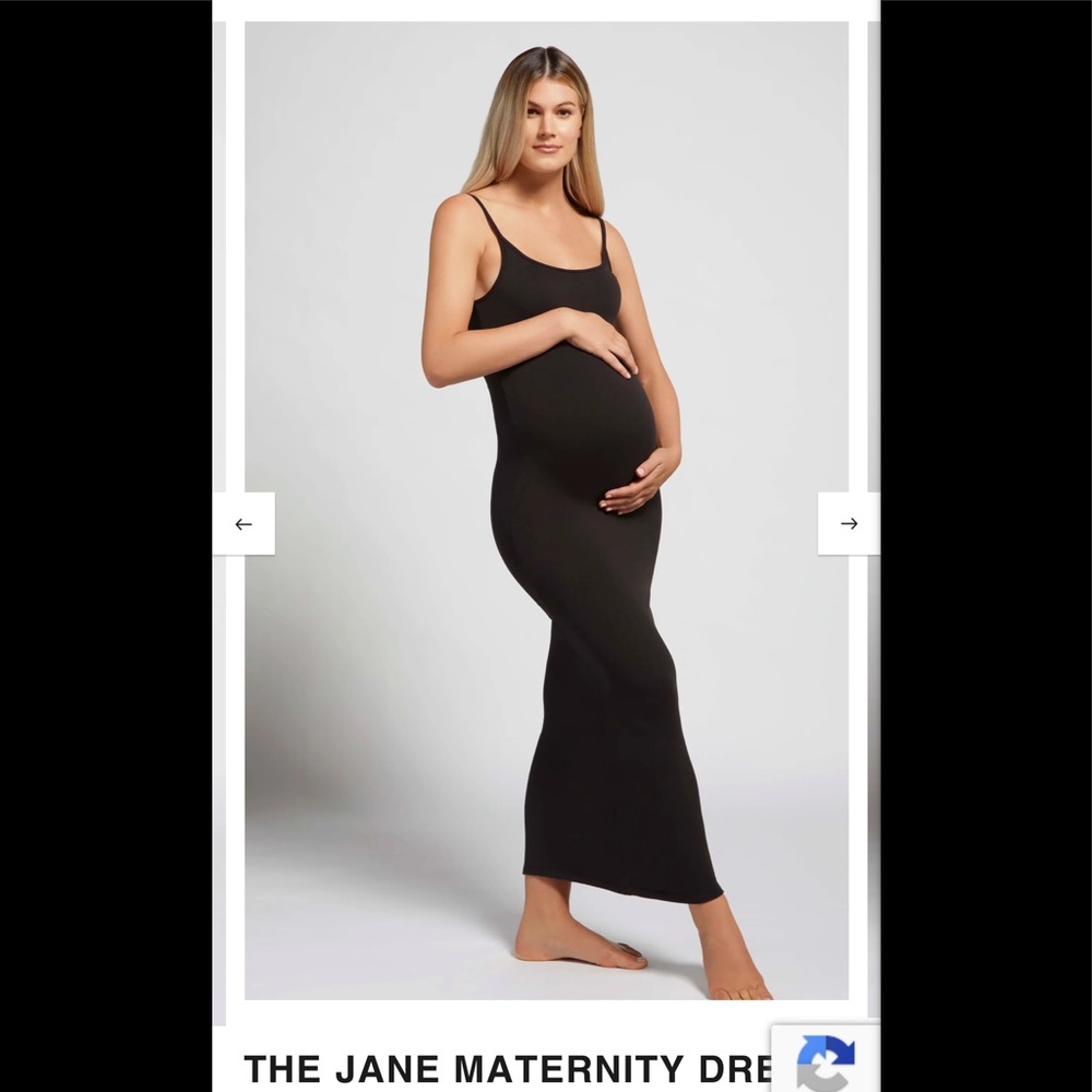 Bumpsuit Black Maxi Maternity Dress - Small